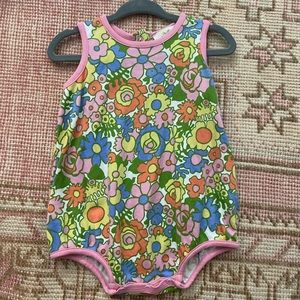 TBBC Patton Play Bubble Boca Raton Retro Floral 6-12 Months